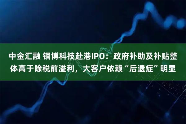 中金汇融 铜博科技赴港IPO：政府补助及补贴整体高于除税前溢利，大客户依赖“后遗症”明显