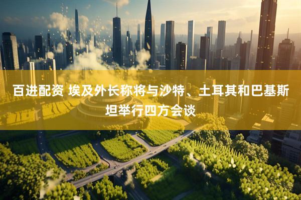 百进配资 埃及外长称将与沙特、土耳其和巴基斯坦举行四方会谈