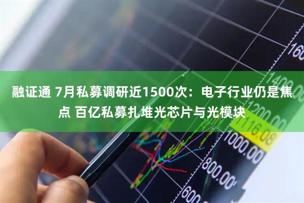 融证通 7月私募调研近1500次：电子行业仍是焦点 百亿私募扎堆光芯片与光模块