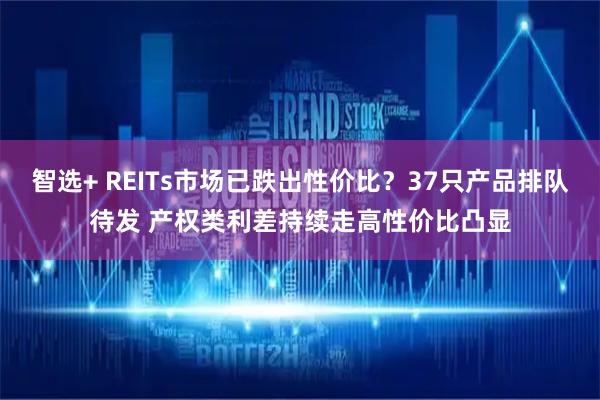 智选+ REITs市场已跌出性价比？37只产品排队待发 产权类利差持续走高性价比凸显